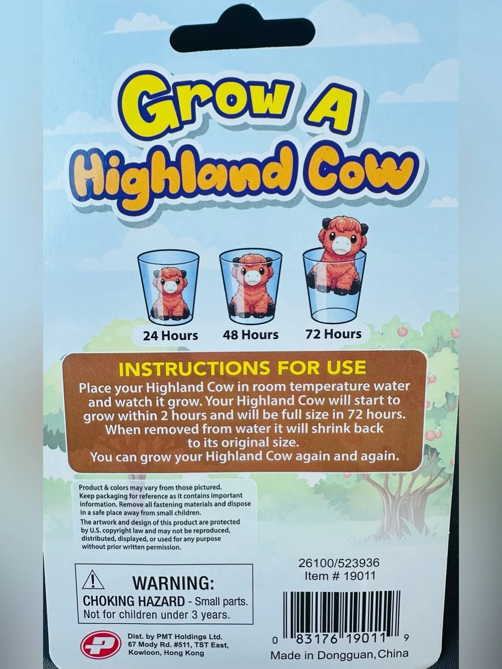 Grow A Highland Cow Kids Toy - Brown
